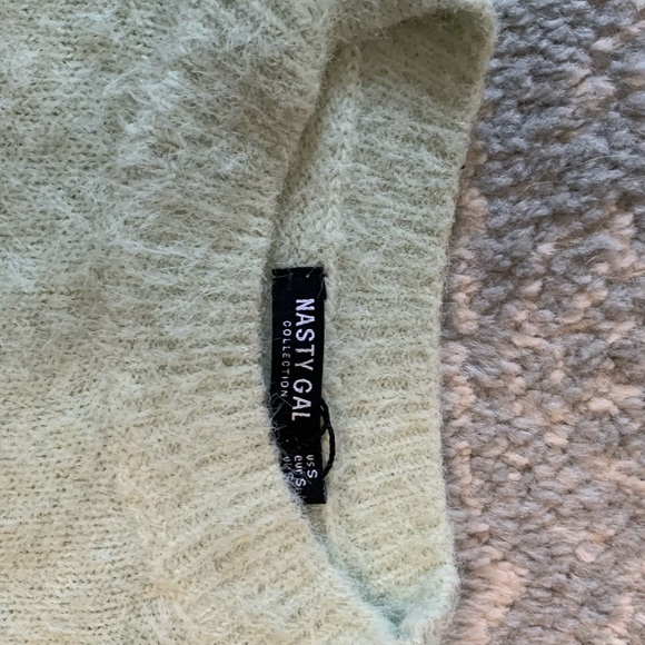 Mint fluffy Knit Wide Leg Loungewear set - Picture 7 of 11